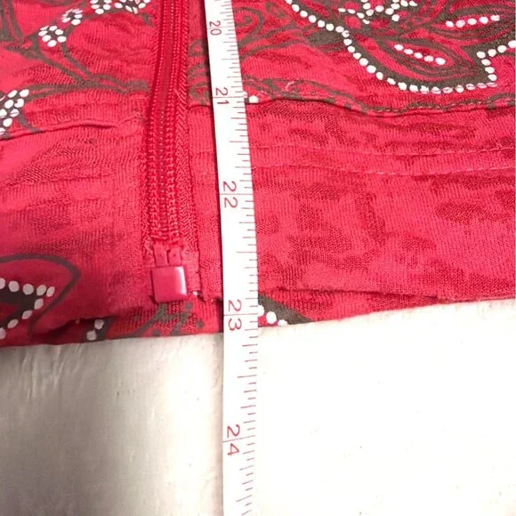 Kim Rogers Petite Pink Floral Full-Zip Jacket PL Cotton Blend Long Sleeve - Picture 5 of 5